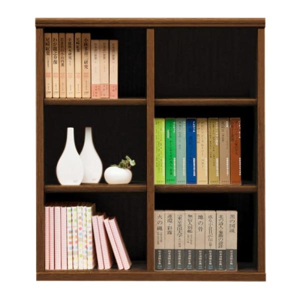楽天島忠・ホームズ楽天市場店本棚 おしゃれ 収納 棚 ラック コミックラック 家具 書籍 漫画 書棚 オープン SOK72 幅100×高さ100 ブラウン （配送員設置）