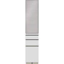 パモウナ キャビネットブリランテ AE−400K W5Y)パールWH (配送員設置) ※AE-400Kの扉は 左右開き付替え可能。 (出荷時は左開き...