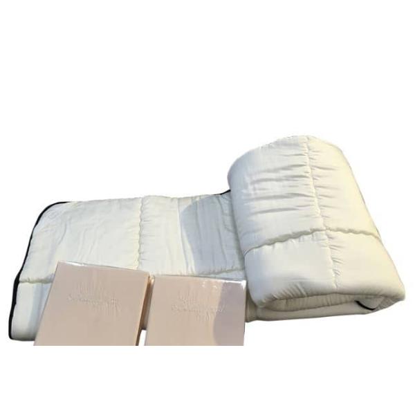 シモンズ 【寝装品3点セット】45厚 ラグジュアリーブラックコンポII LL1451 ダブル I I(アイボリー/アイボリー) (玄関先お渡し商品)