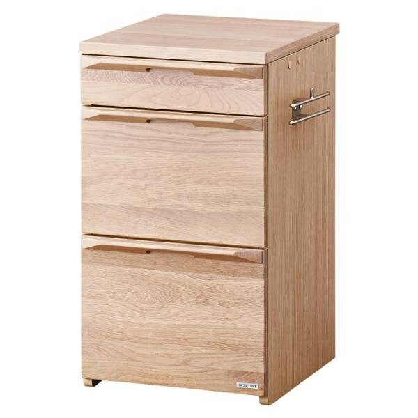 サイドチェスト サイドデスク ワゴン 脇机 サイドキャビネット 棚 デスク 机 引き出しキャビネット ファリス FLB- 913 MO (配送員設置)(3)