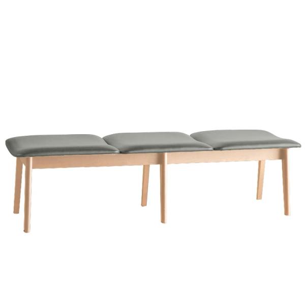 楽天島忠・ホームズ楽天市場店ダイニングベンチ　カムホーム　CF-540ベンチ（147）　OC/AL-GY/A　木部オークカラー／張地グレー （配送員設置）