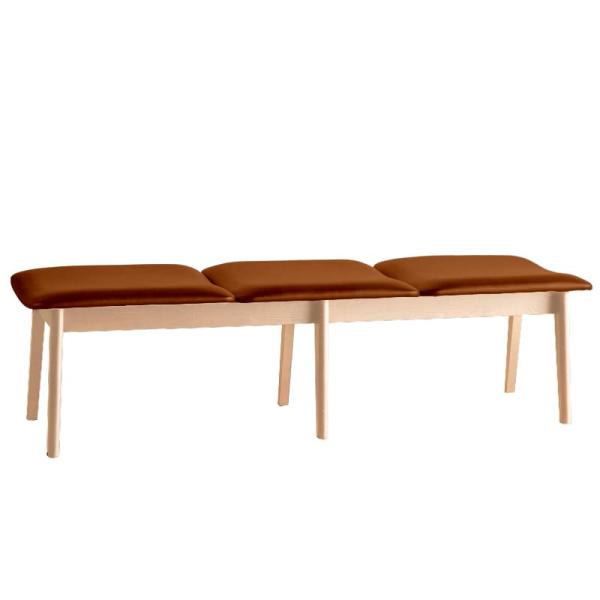 楽天島忠・ホームズ楽天市場店ダイニングベンチ　カムホーム　CF-540ベンチ（177）　OC/AL-OR/A　木部オークカラー／張地オレンジ （配送員設置）