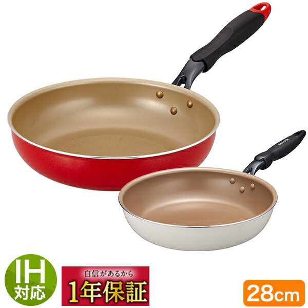 【リニューアル】エバークック フライパン 28cm　EIFP28RD evercook　ドウシシャ　ガス火／IH対応【送料無料】のサムネイル
