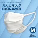 Mサイズ 洗えるマスク スノーボードウェアメーカーが作った「洗えるマスク」2枚入り ホワイト 夏にもおすすめのマスク 普通サイズ【SS2412】