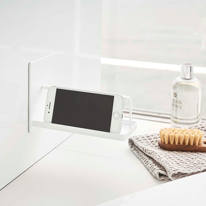 マグネットバスルームスマートフォンスタンド タワー ホワイト ブラック 4972 4973【山実0911】【24102..