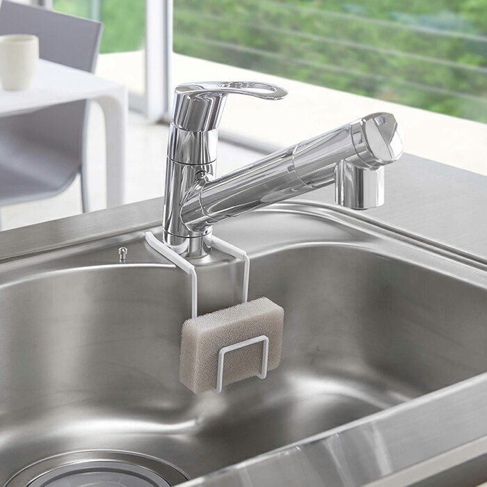 蛇口にかけるスポンジ&ブラシホルダー タワー ホワイト ブラック 5080 5081【山実0911】【241021済】