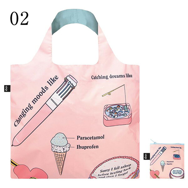 【メール便・送料無料】LOQI ローキー　エコバッグ 　折りたたみ エコバック ショッピング・エコバッグ レディース メンズ トートバッグ　期間限定ポイントの利用にもオススメ　レジ袋　エコバック　ラッピング無料【楽ギフ_包装】