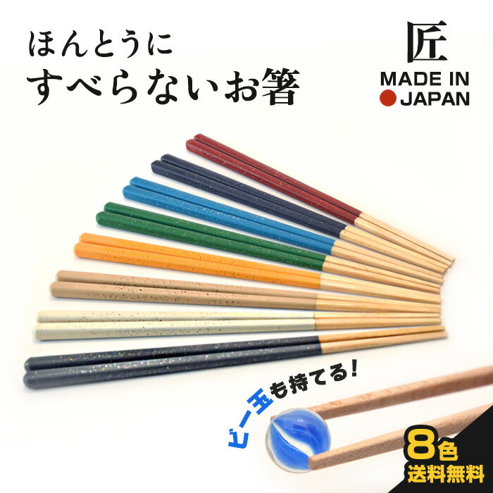 【メール便送料無料】ほんとうにすべらないお箸　松ライン　日本製 職人が作る塗り箸　 食洗機対応　23cm 滑らない はし ラーメン そば うどん　日経トレンディ　藤栄