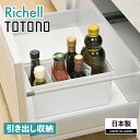 リッチェル TOTONO(トトノ) 引き出し用 調味料収納ボックスR ホワイト