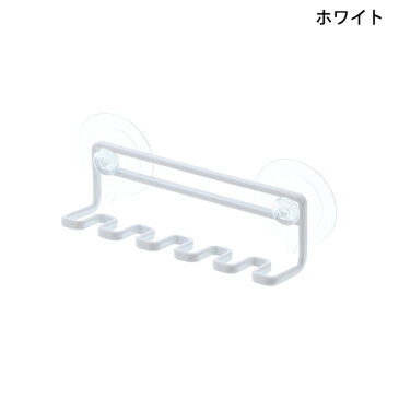 【メール便送料無料】tower 吸盤トゥースブラシホルダー タワー 5連 ホワイト ブラック 歯ブラシホルダー ハブラシホルダー 5本 3285 3286 山崎実業 【YZ】