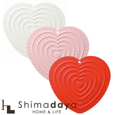 ルクルーゼ　シリコン製　鍋敷き　ハート　ポットホルダー【NI】 【楽ギフ_包装】のサムネイル