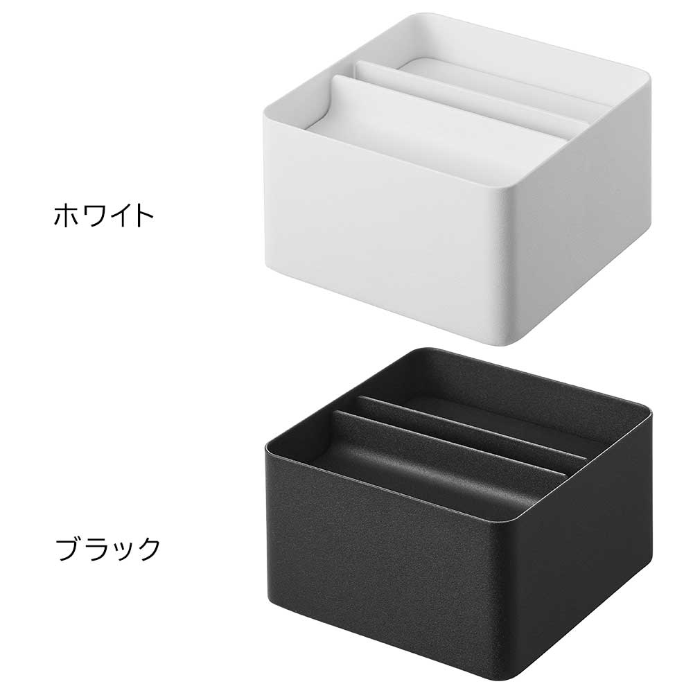 蓋付きハーフティッシュケース タワー 山崎実業 tower ホワイト ブラック 6195 6196 ティッシュボックス シンプル タワーシリーズ yamazaki【YZ】【2604】 [2]
