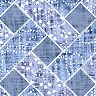 メラミン化粧板 バリエーション（京かたがみ） TJ-10150K 4x8 菱格子取り（藤色）