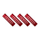 【4本セット】KNICKS(ニックス) ロゴ入りアルミパイプ(アルマイト加工) 赤 レッド KNICKSロゴ入り ◇