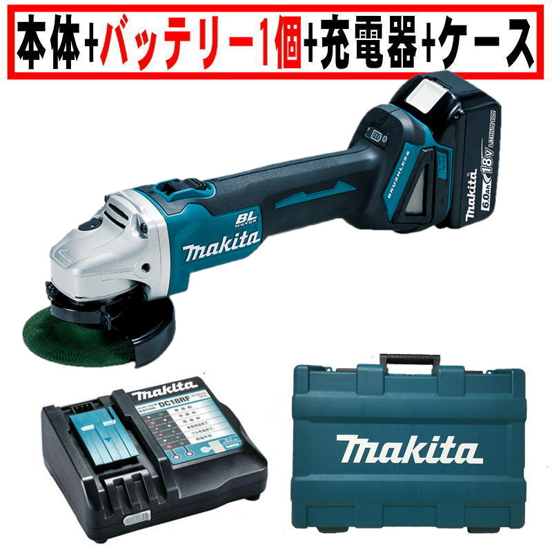 マキタ GA404DZN 100mm充電式グラインダー 18V セット品＋充電器＋バッテリ ◆