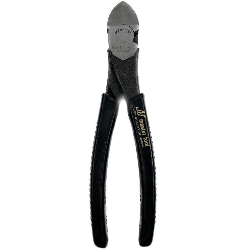 【25日迄 1,000円クーポン配布】マスターツール MKNHB-190BG 偏芯電工ニッパ/フラッド薄刃 190mm