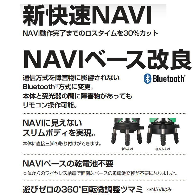 TAJIMA(タジマデザイン) ZEROG2LN-KJCSET フルライングリーンレーザー墨出し器 NAVI搭載(矩十字・横全周) 充電池・電池ボックス・受光器・三脚 ◆ 3