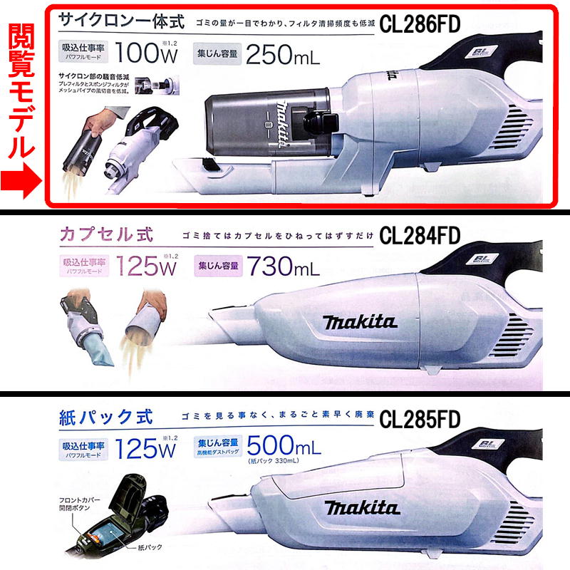 マキタ(makita) CL286FDRFO クリーナー(掃除機) 18V(本体・BL1830B・充電器) 高機...