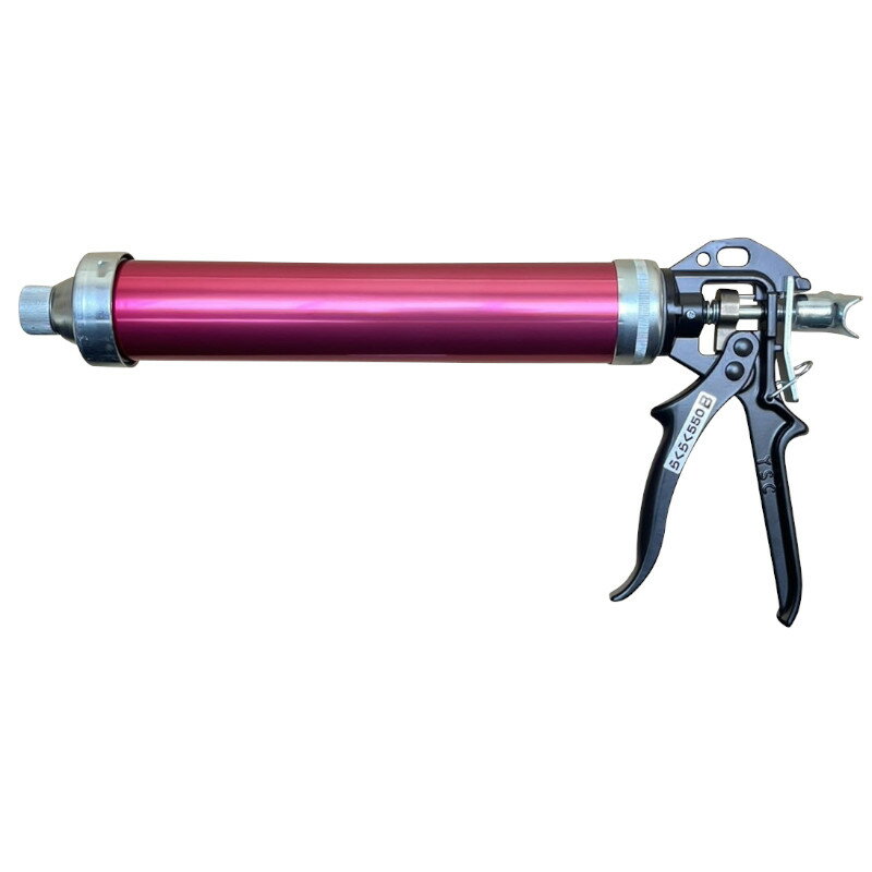 【27日10時まで/最大1500円引クーポン】山本製作所 550B-SC-RD らくらく550B コーキングガン(ネジ・フック式)550ml レッド