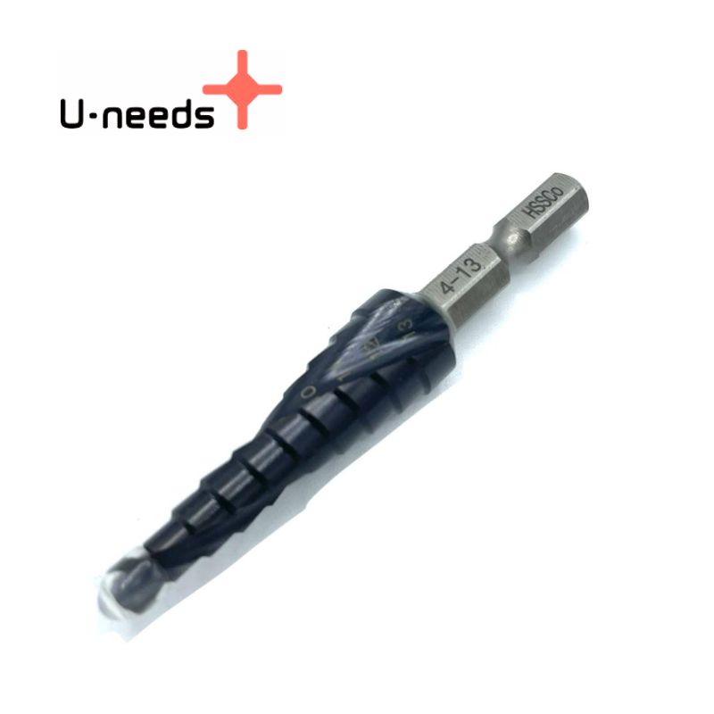 【11日迄 1,000円クーポン配布】U-needs(ユニーズ) TB413 竹ちゃんブラックステップドリル 窒化チタンコート 4/5/6/7/8/9/10/1...