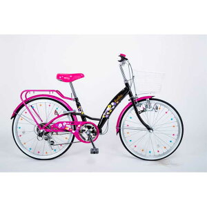 子供用自転車 キッズバイク 22インチ シマノ製6段ギア付 本体 95%完成車　女の子　EM226　送料無料