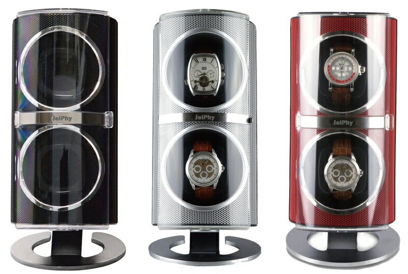 ワインディングマシーン 2本巻き センターストップ・ダイレクトドライブ搭載のウォッチワインダー JBW091 時計巻上 自動巻き上げ機 送料無料 バレンタイン ギフト【あす楽】