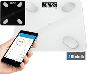 スマホ連動 体組成計 体重計 Bluetooth スマートスキャン 体脂肪 筋肉量 健康管理 HAC2305 送料無料