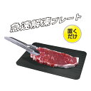 急速解凍プレート 粗熱取り 肉 魚 野菜 熱伝導 黒 HAC4072 送料無料
