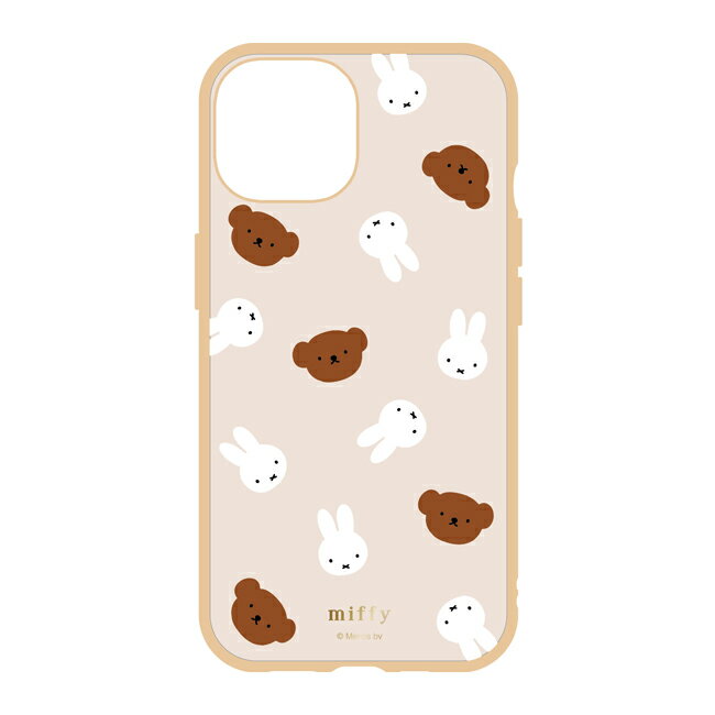 ミッフィー IIIIfit iPhone15 iPhone14 iPhone13対応ケース 携帯ケース スマホケース カバー MF-437B (ミッフィー＆ボリス) 送料無料のサムネイル