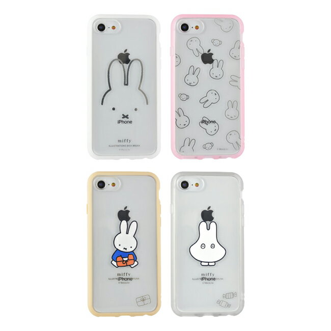 ミッフィー IIIIfit Clear iPhoneSE(第3世代/第2世代)/8/7/6s/6対応ケース スマホケース MF-303PK(ミッフィーとくま) 送料無料