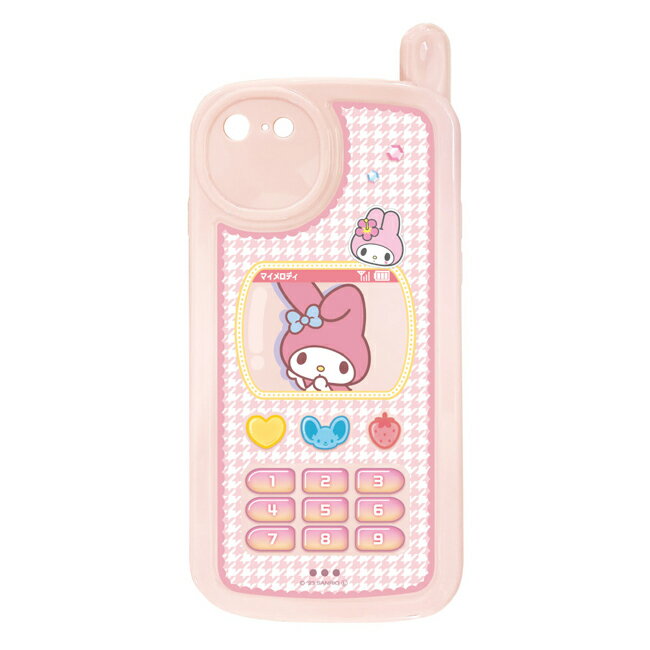 サンリオ キャラクターズ SANG-381MM(マイメロディ) iPhoneSE 第3世代 第2世代 iPhone8 iPhone7 平成レトロ ガラケー風ケース スマホケース iPhoneケース Y2K 携帯ケース 送料無料のサムネイル