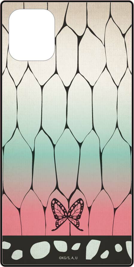 鬼滅の刃 iPhone11/XR対応スクエアガラスケース　ハードケース 胡蝶 しのぶ(こちょう しのぶ) KMY-08F 送料無料