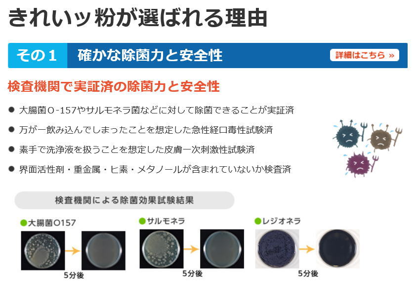 きれいッ粉 過炭酸ナトリウム(酸素系)洗浄剤　きれいっ粉 詰替え用袋タイプ 1kg きれいっ粉 酸素系洗剤　送料無料