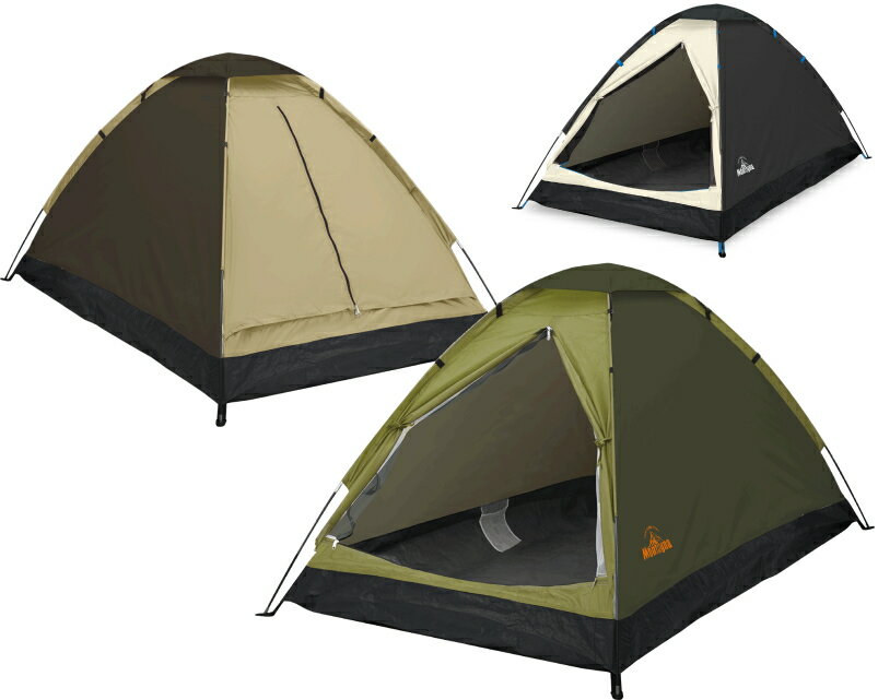 テント 2人用ドームテント 組立式 キャンプ ツーリングテント アウトドア HAC 送料無料