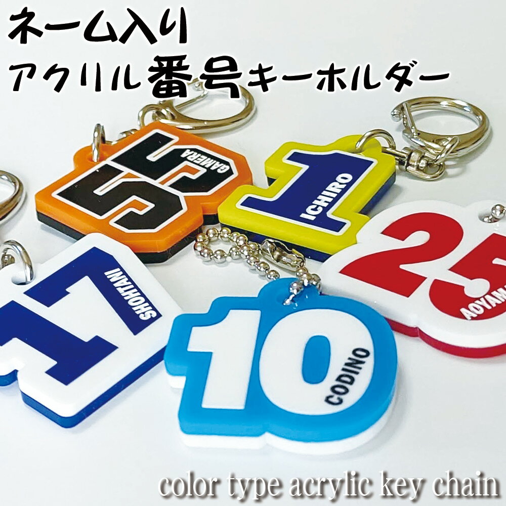 文字入れオリジナルキーホルダー ナンバー 番号 ネーム入り キーホルダー カラー アクリル ネームプレート number plate name key chain 背番号 応援 応援グッズ 推し 推し活 推しキャラ 推し選手 推し番 ファン ファン活 ファン番 pg3 引退 引退記念 ちちの日 父の日 記念 記念品 ノベルティ