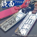 鏡面 選べるカラーと書体 ネームプレート ネームタグ 送料無料 ゴルフバッグ ごるふ 名入れ 彫刻 作成 刻印 プレゼント ギフト 名前入り レディース かっこ...