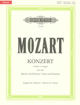 楽譜 モーツァルト : ピアノ協奏曲 第23番 イ長調 KV 488/新原典版(ツァハリアスによるカデンツ付) ／ ペータース社