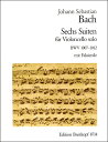 楽譜 GYS00001786バッハ 無伴奏チェロ組曲 BWV1007-1012 ／ ブライトコップ＆ヘルテル社