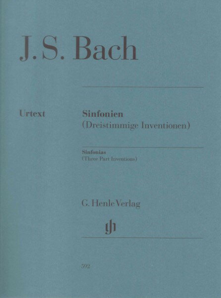 楽譜 （592）バッハ シンフォニア（三声のインヴェンション） （原典版／ヘンレ社）JOHANN SEBASTIAN BACH Sinfo ／ ヘンレー