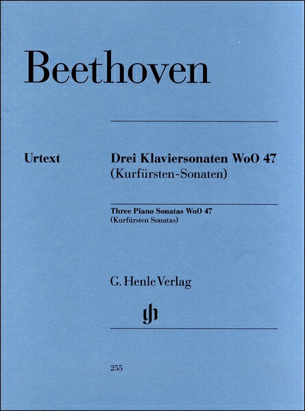 楽譜 GYP00005142ベートーヴェン 3つの選帝侯ソナタWoO47 ／ ヘンレ社（ヤマハ）