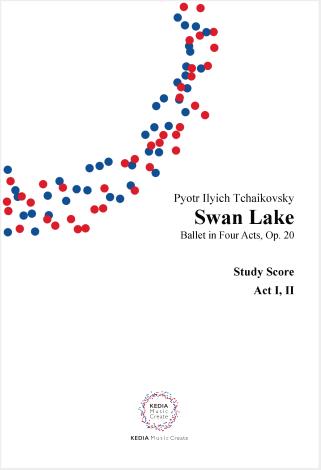 楽譜 P．I．チャイコフスキー作曲 『白鳥の湖』（全4幕）作品20 ミニチュアスコア（1，2幕／3，4幕セット） ミニ ／ (株)KEDIA MUSIC CREATE