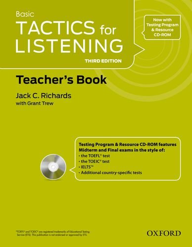 輸入　書籍【詳細情報】ジャック・リチャードの実践的英語指導法と使いやすいユニット構成で、先生と学習者両方のニーズに応えるTactics for Listening第3版。Tactics for Listening 第3版は、多彩なアクティビティで構成されたリスニング教材で、リスニング力や会話力強化に定評があります。Tactics for Testingは試験対策に役立つ 豊富な練習メニューを提供します。本教材を活用すれば、リスニング力に自信がつき、試験対策も万全です。 本教材は3レベル構成のアメリカ英語のリスニング教材です。短い会話文(チャンク）や実践的で日常的なアクティビティを多用することで、学習者の好奇心や向上心を刺激します。 新Testing Program & Resource CD-ROMはTOEIC、STEP英検、IELTS、TOEFLやGEPTなどの試験対策に活用できます。　英語　教科書　学校　教材　勉強　参考書　ネイティブ　おすすめ　テキスト　text　Oxford・ISBNコード：9780194013758・出版年月日：2022/02/01【島村管理コード：15120230926】