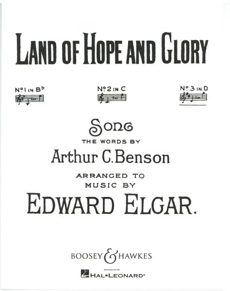 楽譜 VOC364 輸入 エルガー／希望と栄光の国（高声用） ／ ロケットミュージック
