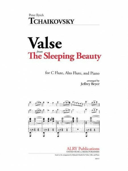 楽譜 IEFL2034 輸入 ワルツ「眠れる森の美女」より(チャイコフスキー)(フルート二重奏+ピアノ)【Valse from / ミュージックエイト