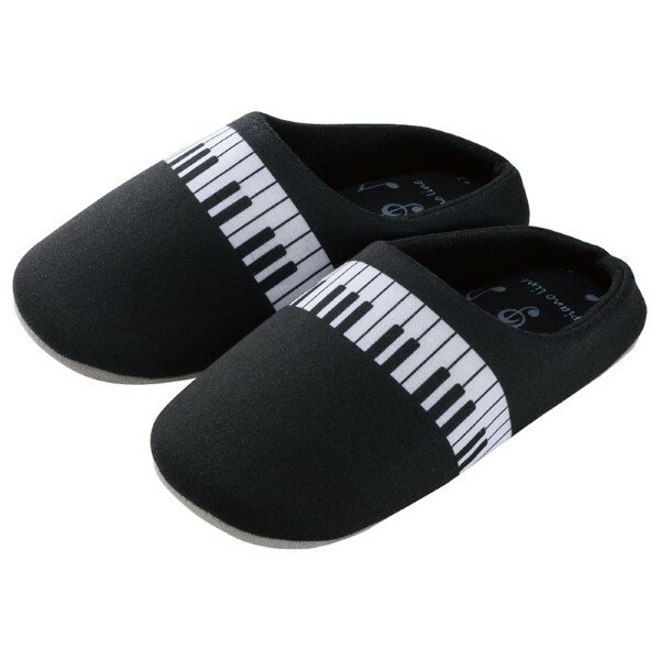 Piano line ルームシューズ M(鍵盤) ／ 甲南