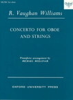 楽譜 MSOOB70 輸入 オーボエ協奏曲（レイフ・ヴォーン・ウィリアムズ）【Concerto for oboe and strings】 ／ ミュージックエイト