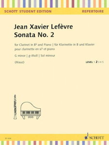 楽譜 MSOCL5395 輸入 ソナタ・No.2(ジャン=グザヴィエ・ルフェーヴル)(クラリネット+ピアノ)【Sonata No.2 / ミュージックエイト