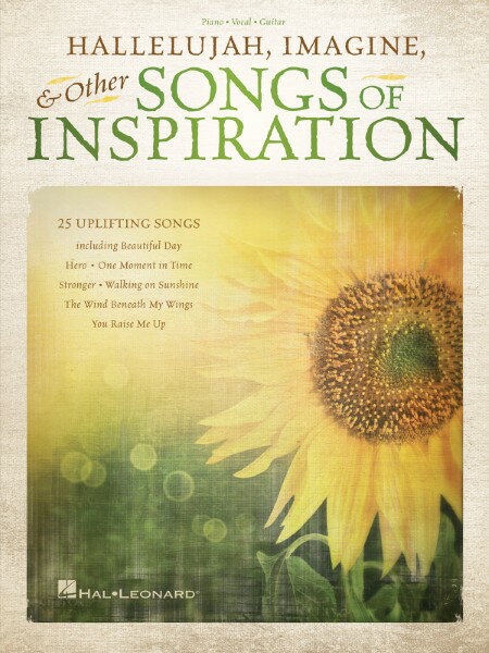 楽譜 輸入 インスピレーションあふれる名曲集 （P／V／G） Hallelujah Imagine & Other Songs of Inspiration ／ (株)テーヌ商会