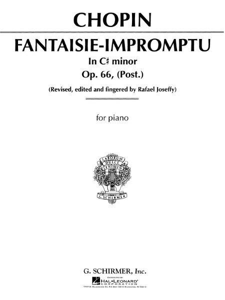 楽譜 輸入 幻想即興曲 作品66（ピアノソロ） Fantasie Impromptu in C# Minor Op. 66 /Frederic Chopin ／ (株)テーヌ商会