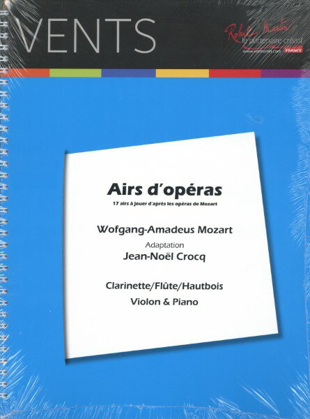 楽譜 輸入 クラリネットソロ 17のオペラ・アリア集 （Clarinet（Flute／Oboe／Violin） ＆ Piano） Airs d’Oper ／ (株)テーヌ商会